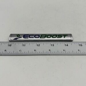 Ford EcoBoost Emblem Badge Nameplate Chrome Blue Green Auto Parts Automotive